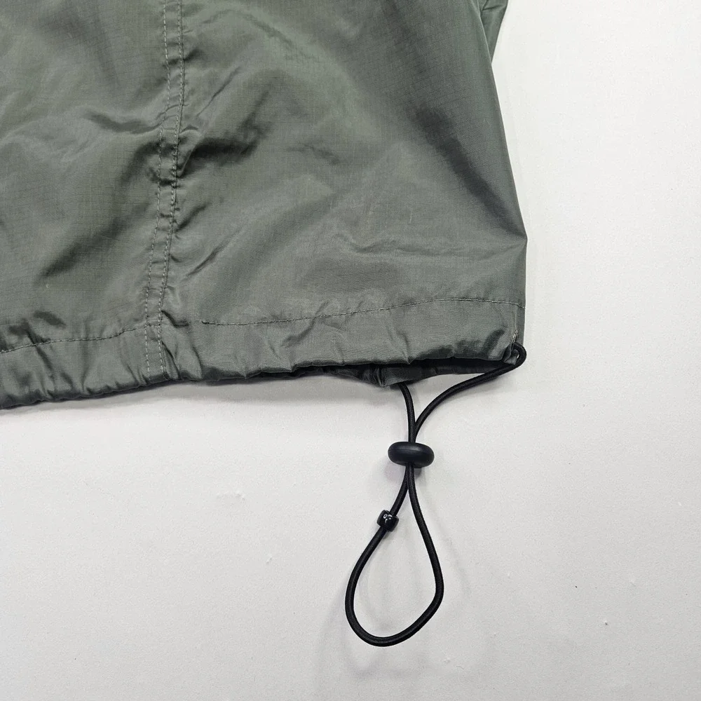 Banana Republic Jacket Men's Medium Green Full Zip Windbreaker Packable (Flaws)